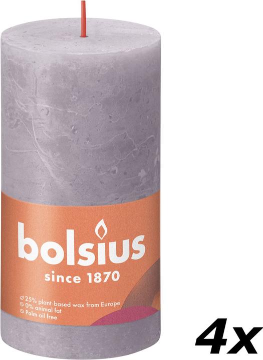 Produktbild Bolsius 4er-Set Stumpenkerze (4 Stk.)