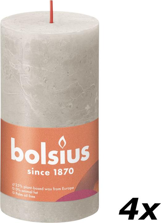 Produktbild Bolsius 4er-Set Stumpenkerze (4 Stk.)