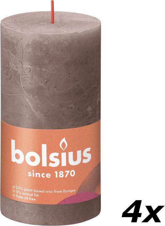 Produktbild Bolsius 4er-Set Stumpenkerze (4 Stk.)