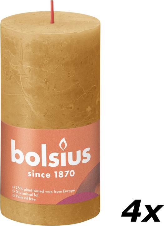 Produktbild Bolsius 4er-Set Stumpenkerze (4 Stk.)
