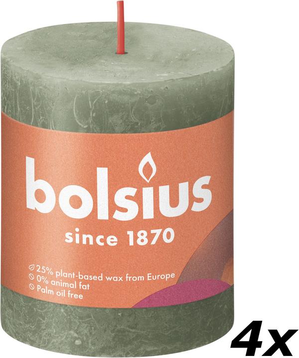 Actual product image Bolsius Set of 4 Pillar Candle (4 pcs.)