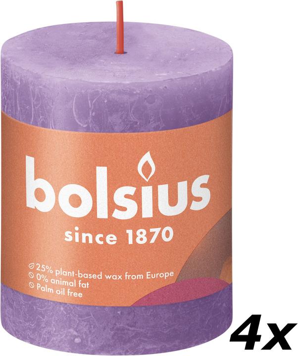 Actual product image Bolsius Set of 4 Pillar Candle (4 pcs.)