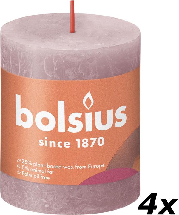Actual product image Bolsius Set of 4 Pillar Candle (4 pcs.)