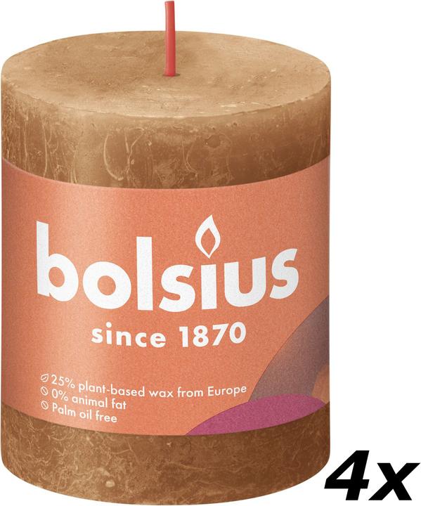 Produktbild Bolsius 4er-Set Stumpenkerze (4 Stk.)