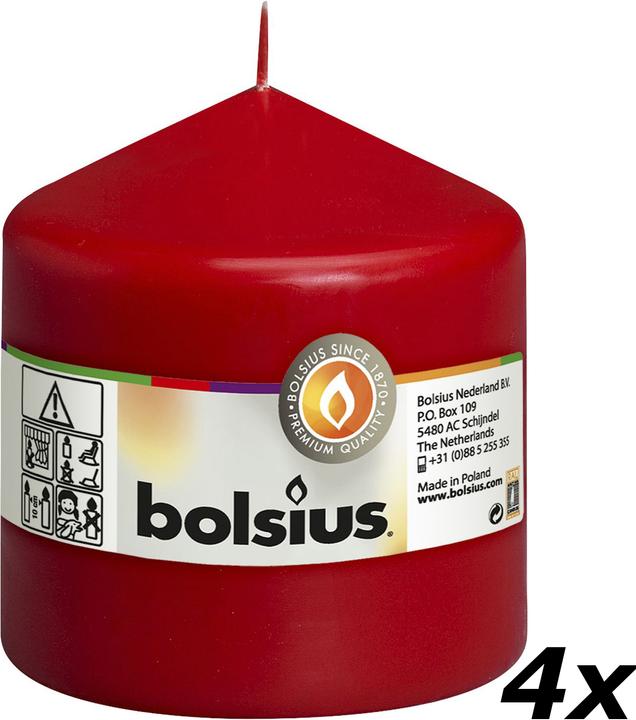 Actual product image Bolsius Set of 4 Pillar Candle (4 pcs.)