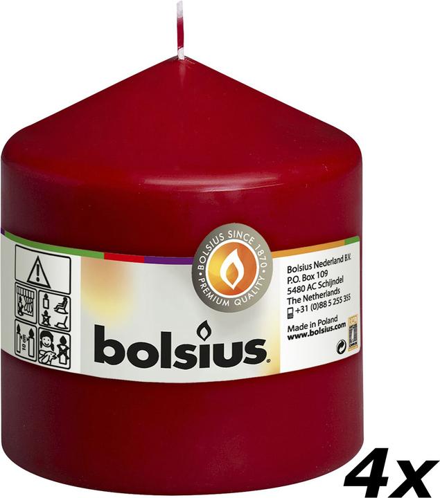 Actual product image Bolsius Set of 4 Pillar Candle (4 pcs.)