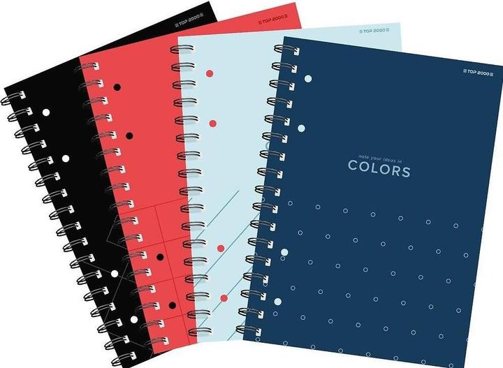 Teka A5/80K Spiralnotizbuch, kariert, Geometrisch (5 Stück) (A5, Quadrillé, Couverture souple)