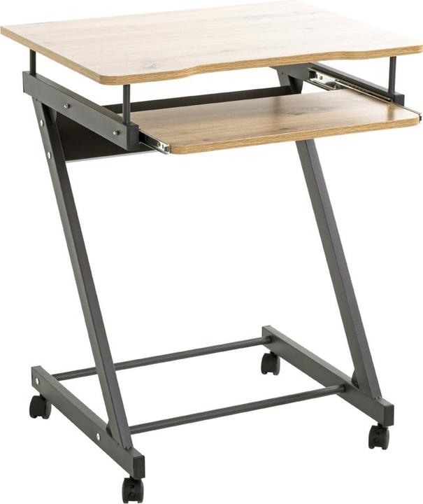 Image du produit HAKU Möbel Table d'ordinateur sur roulettes (60 x 49 x 75 cm)