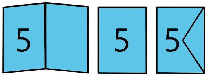 Actual product image Folia Double cards rectangular 220 g/m2 (5 pcs.)