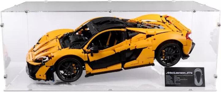 Image du produit iDisplayit Présentoir acrylique XL pour LEGO® 42172 McLaren P1 (avec fond blanc)