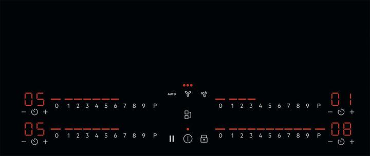 Actual product image AEG COLI84FHXB Self-contained hob with integrated extractor hood / Series 6000 Bridge XT / 80cm /