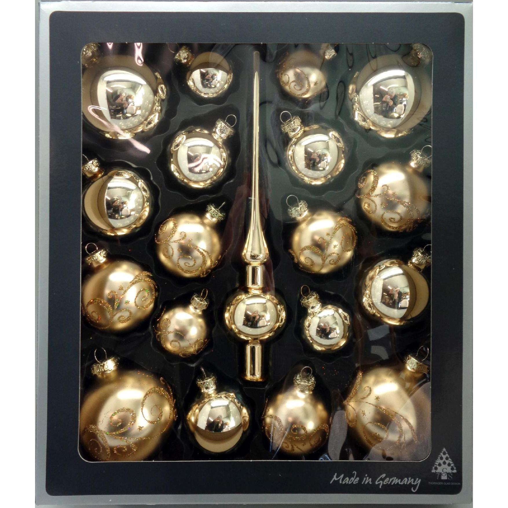 Pracht, Christbaumschmuck, Kratzbild Waschbären20x25cm silber (19 -teilig)