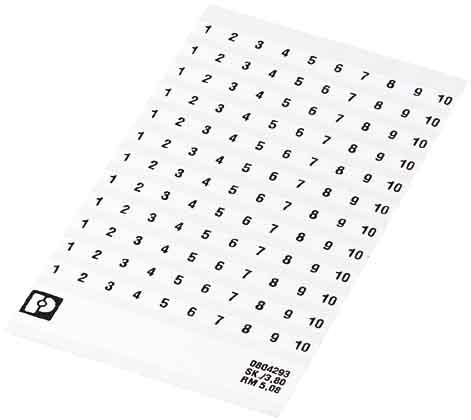 Image du produit Phoenix Contact Phoenix 0804183:0001 Marqueurs de borniers 10pièces(s) Accessoires de borniers