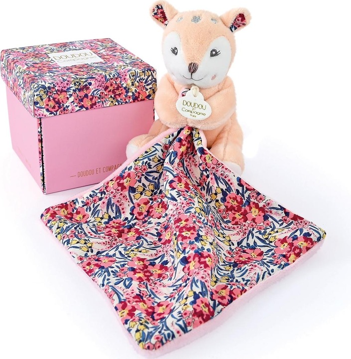 Doudou et Compagnie Fawn with cuddle cloth 12cm