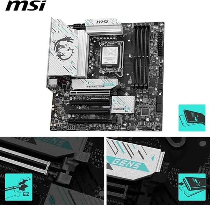 Produktbild MSI B860M GAMING PLUS WIFI (LGA 1851, Intel B860, mATX)