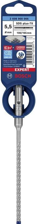 Immagine prodotto Bosch Professional Zubehör Trapano a percussione EXPERT SDS plus-7X, 5,5 x 100 x 165 mm (5,5 mm)