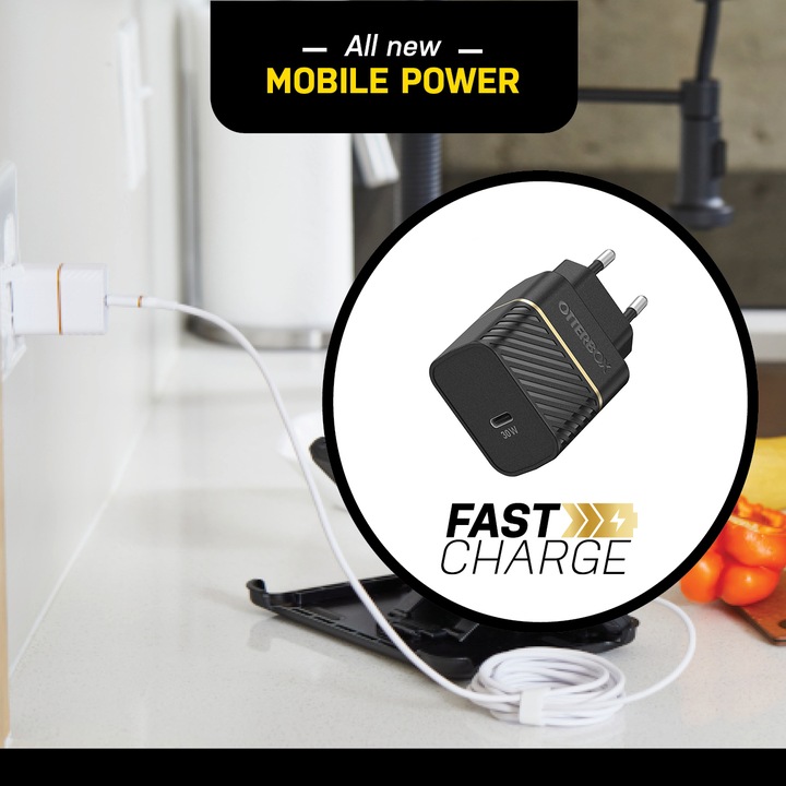 Actual product image OtterBox EU GaN Fast Charge Wall Charger (30 W)