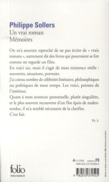 Image du produit Un vrai roman (Français, Philippe Sollers, 2009)