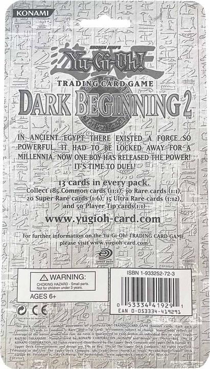 Image du produit Yu-Gi-Oh Dark Beginning 2 Booster Blister (Sealed) -! - EN (Anglais, Blister Pack)