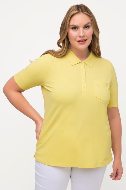 Actual product image Ulla Popken Classic Fit Short Sleeve Polo Shirt (46, 48)