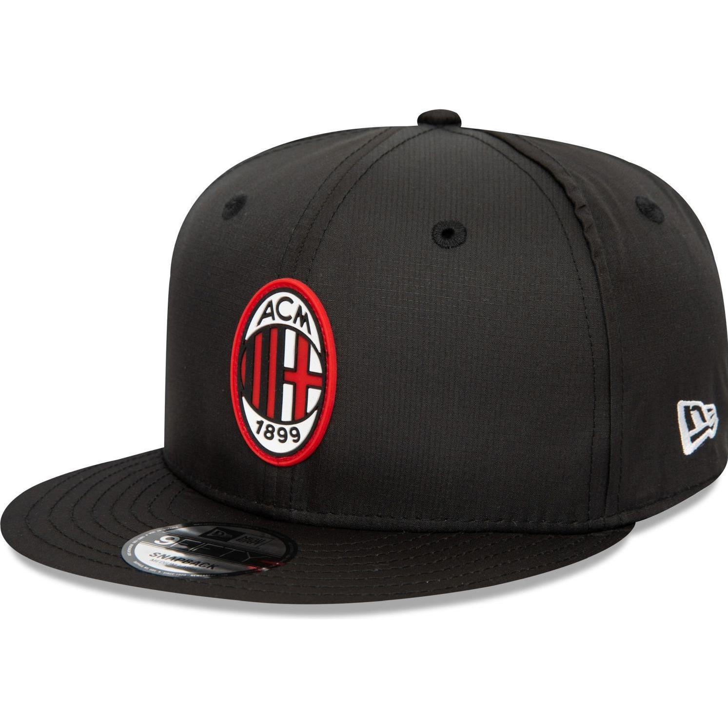 New Era, Herren, Cap, 9Fifty Snapback Cap - RIPSTOP AC Mailand - M, Schwarz, (M)