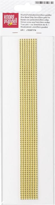 Actual product image Knorr Prandell Wax bead strips 3x200mm PU=8 pieces gold