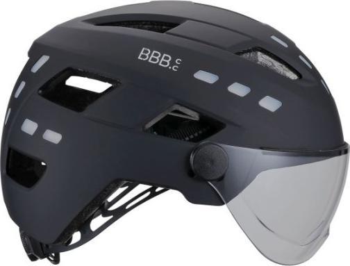 Actual product image BBB Helmet District LED Faceshield unisize (54 - 60 cm)