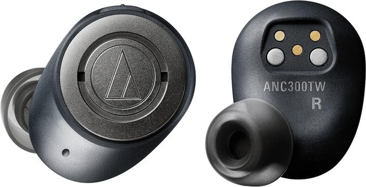 Produktbild Audio-Technica AudioT ATH-ANC300TW In-Ear Kopfh?rer bk Kabelloser Noise-Cancelling-Kopfh?rer (ANC, 4.50 h, Kabellos)
