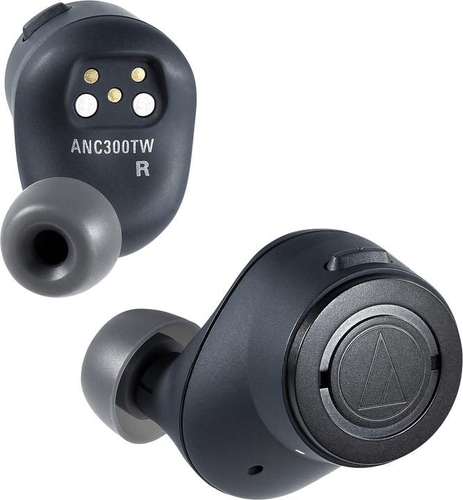 Produktbild Audio-Technica AudioT ATH-ANC300TW In-Ear Kopfh?rer bk Kabelloser Noise-Cancelling-Kopfh?rer (ANC, 4.50 h, Kabellos)