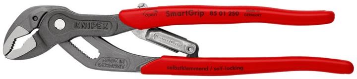 Produktbild Knipex Wasserpumpenzange DIN ISO 8976 L.250mm Spann-W.36mm grau atram. Kopf pol. Griffe Ku.überz. SmartGrip (250 mm)
