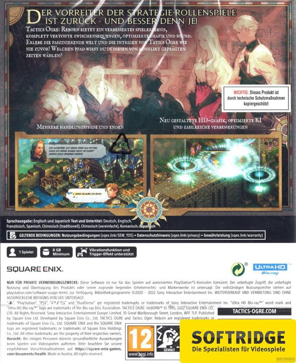 Image du produit Square Enix Tactics Ogre: Reborn (PS5, DE)