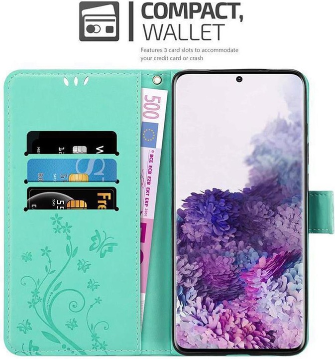 Actual product image Cadorabo Flower Book Cover (Samsung Galaxy S20+)