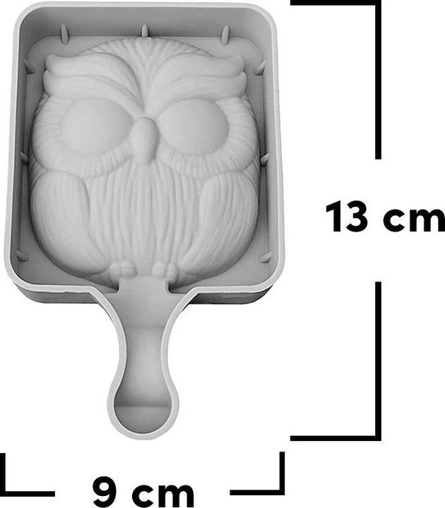 Actual product image Metamorph Eule Silikonform für Eis am Stiel