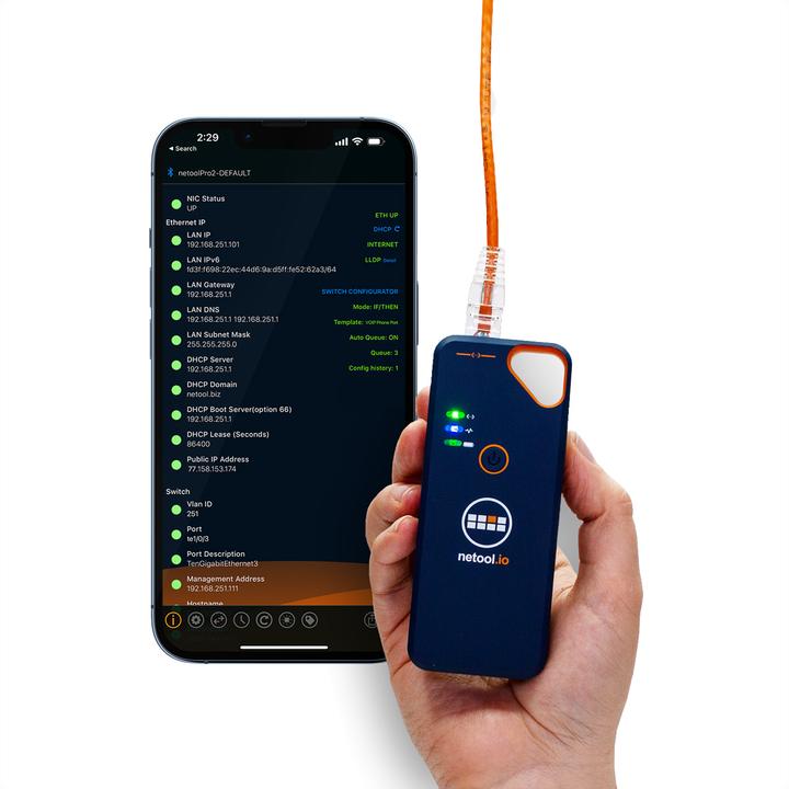 Produktbild Netool IO Netzwerkprüfgerät NE1D