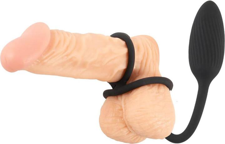 Actual product image Rebel Cock and Ball Ring with a RC Butt Plug (4.30 cm)