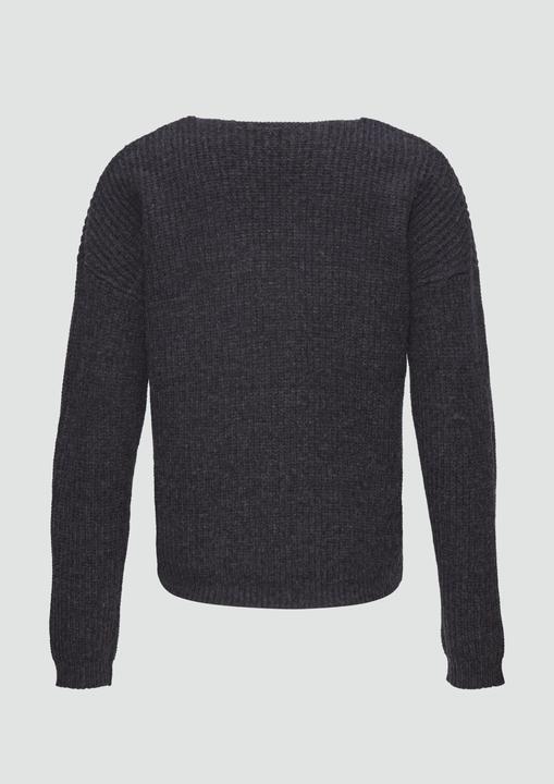 Produktbild S.Oliver Strickpullover Pullover mit überschnittenen Schultern in Melange-Optik (XXL)