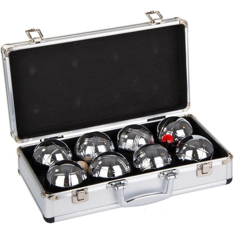 Enero 8-Piece Petanque Balls - Boule Petanque Aluminum Suitcase (8x, 73 mm) (45093210)