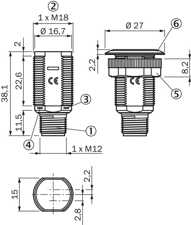 Actual product image Sick Reflection light barrier