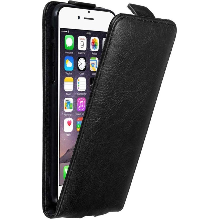 Cadorabo Flip wie Invis Hülle (Apple iPhone 6), Smartphone Hülle, Schwarz