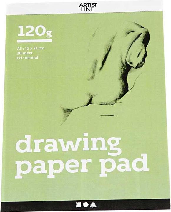 Actual product image Creativ Company Tekenblok Wit A5 120gr, 30 Vellen (148 x 210 mm)