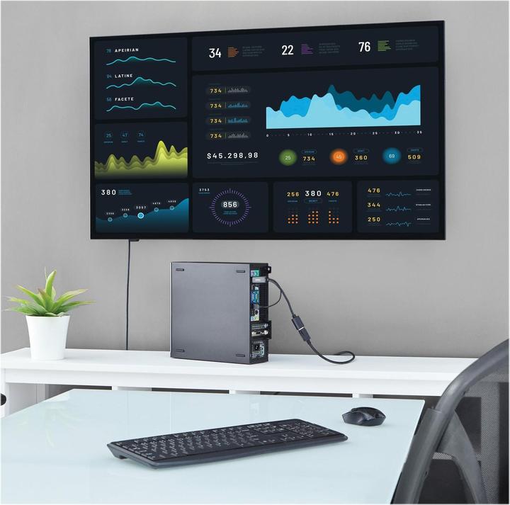 Produktbild StarTech HDMI TO DP 1.2 ADAPTER - 4K (HDMI, 25.50 cm)