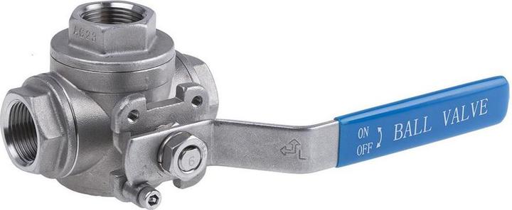 Immagine prodotto RS PRO Rubinetto in acciaio inox a 3 vie tipo L