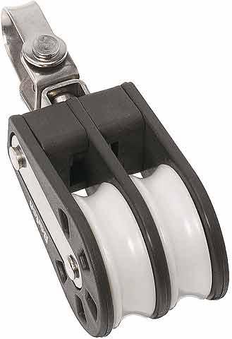 Actual product image Barton Marine Barton double disc block with rotating shackle