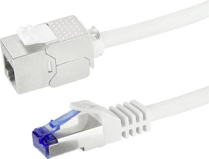 Immagine prodotto LogiLink Cavo patch per punti di consolidamento, Cat.6A, 1,0 m S/FTP, grigio chiaro (RAL7035), Connessione: (S/FTP, CAT6a, 1 m)