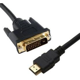 Brackton Cable Kabelis DVI - HDMI 2K 60Hz 1m, Cavo video