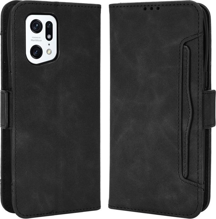 Actual product image Cover-Discount OPPO Find X5 Pro - case with many card slots dark blue (Oppo Find X5 Pro)