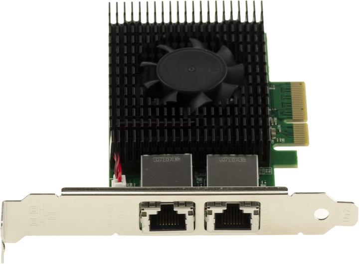 Immagine prodotto Kalea-informatique Scheda di rete PCIe 3.0 x4 Dual 10 Gigabit Ethernet 2 porte RJ45 con chipset Aquantia AQC107S (PCI Express 3.0 x4)
