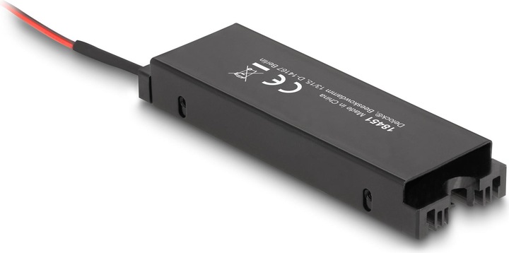 Actual product image Delock Heat sink with fan for M.2 SSD 2280 black