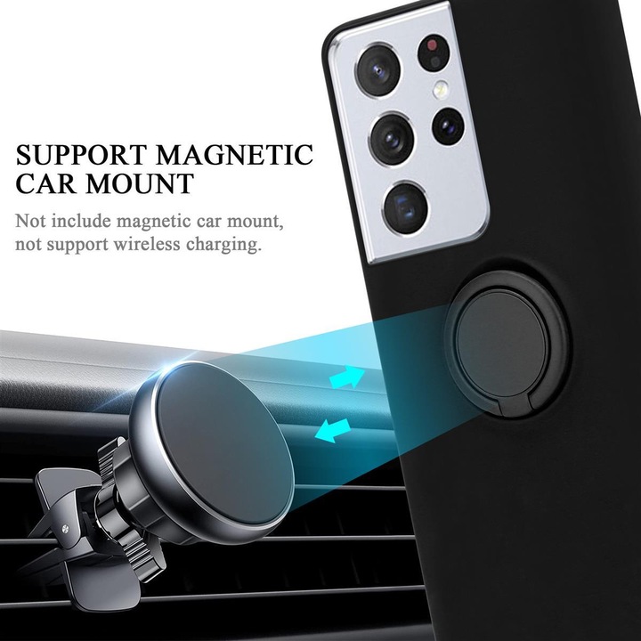 Actual product image Cadorabo TPU Liquid Ring Silicone Case Cover (Samsung Galaxy S21 Ultra)