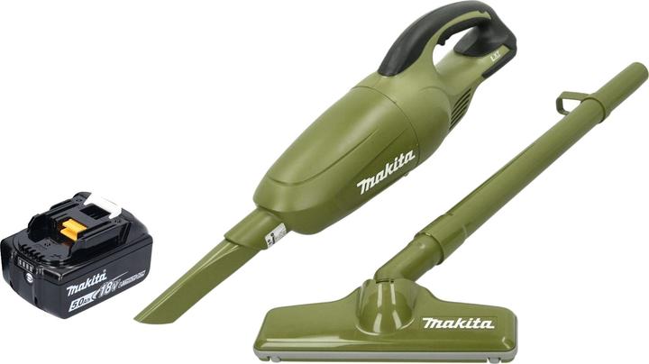 Makita DCL 180 TO Akku Staubsauger 18 V 0,65 l Olive Outdoor Adventure Serie + 1x Akku 5,0 Ah -